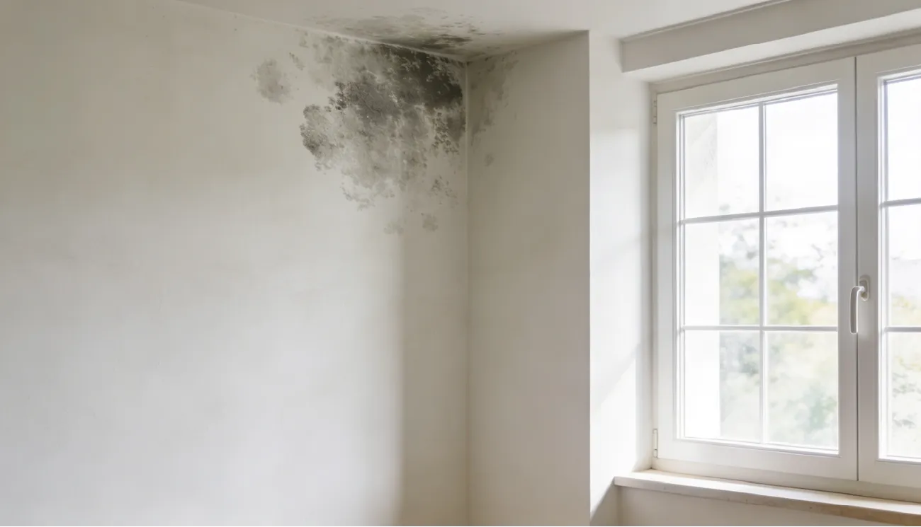 Moho en pared de vivienda en Cullera